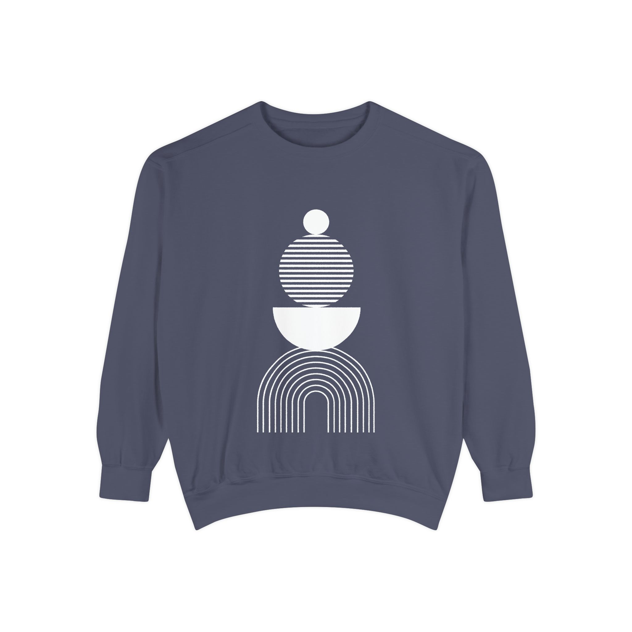 Bauhaus Balance Sweatshirt – Minimalist Geometric Abstract Art