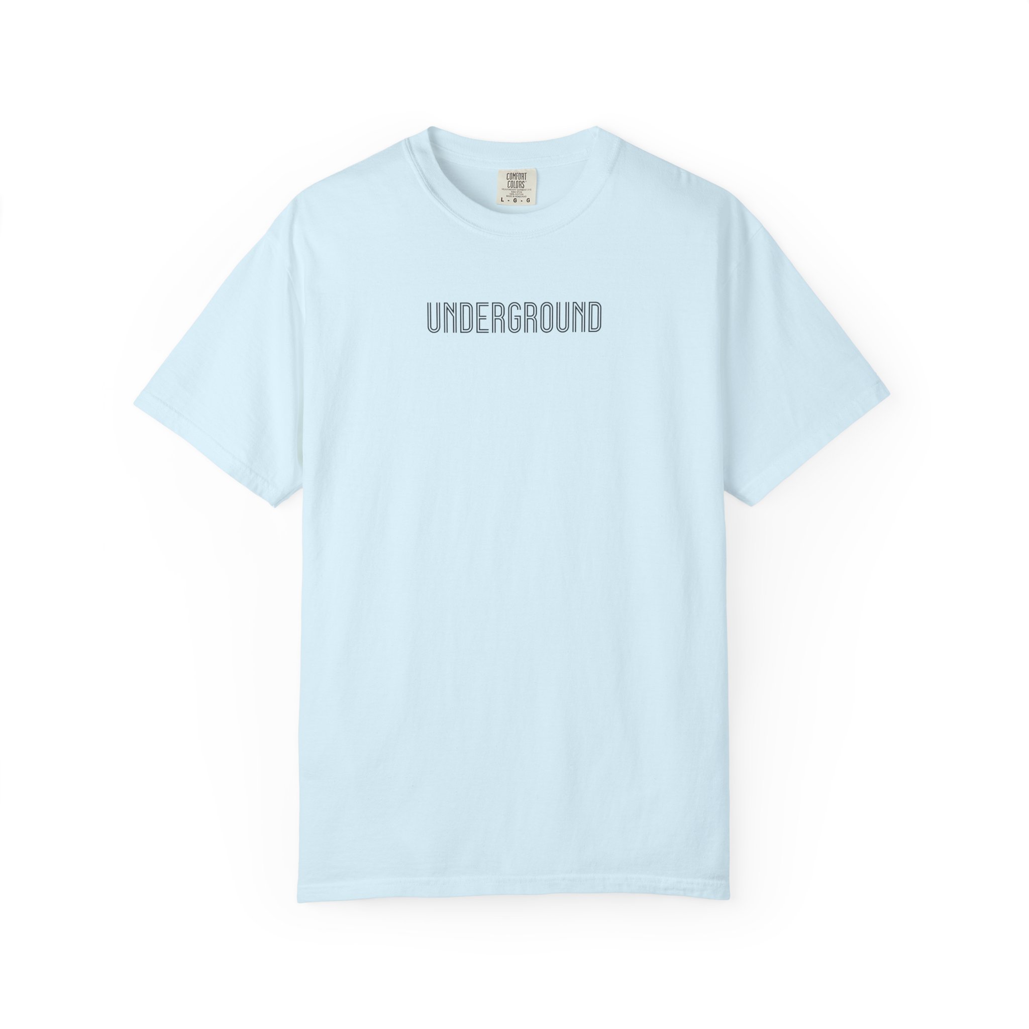 Underground Tee – Retro Art Deco Outline on White - Image 17