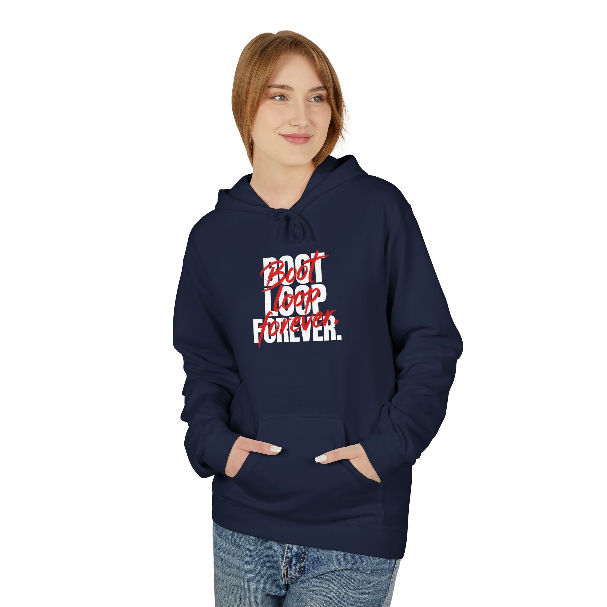 Boot Loop Forever Hoodie – Tech Humor Streetwear - Image 15