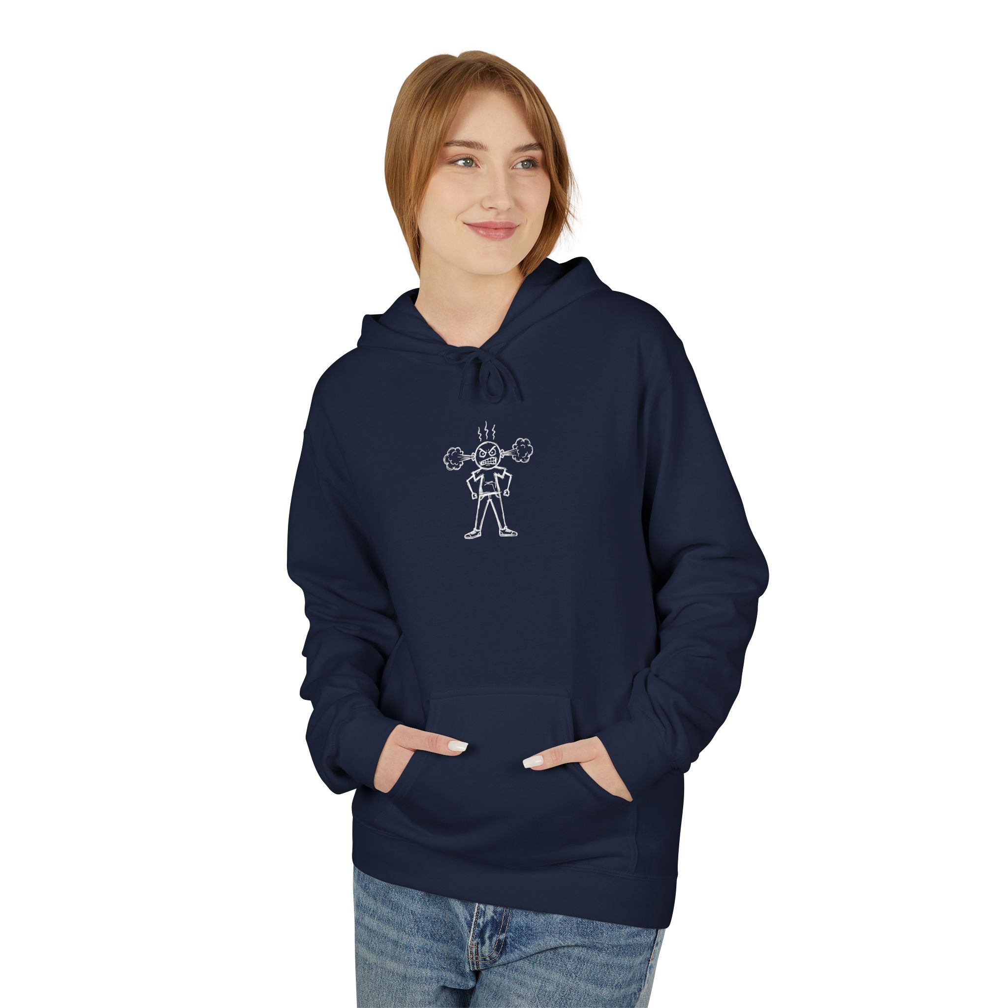 Steaming Mad Hoodie – Cartoon Anger Expression Art - Image 15