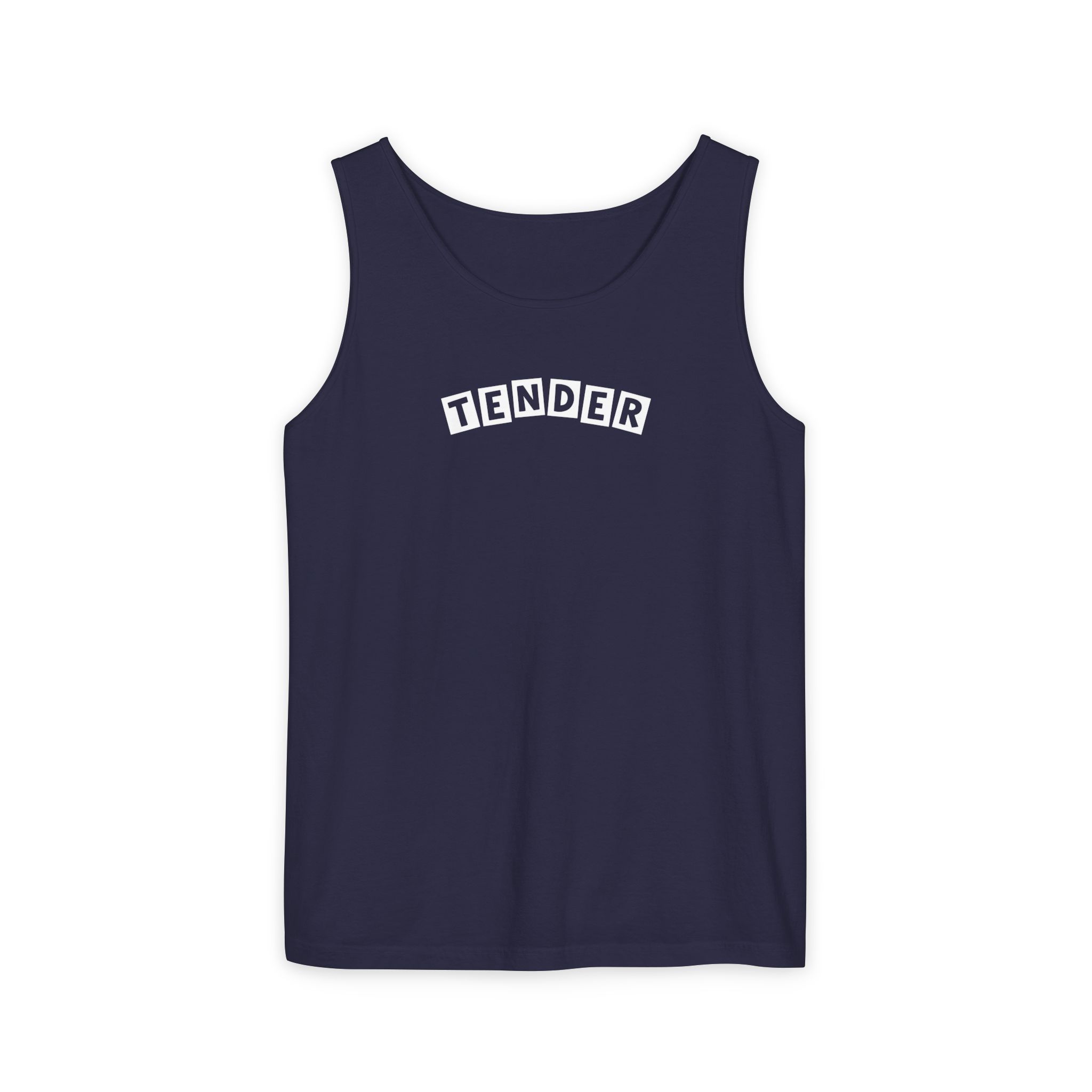 Tender Tank Top – Varsity Arc Block Letters