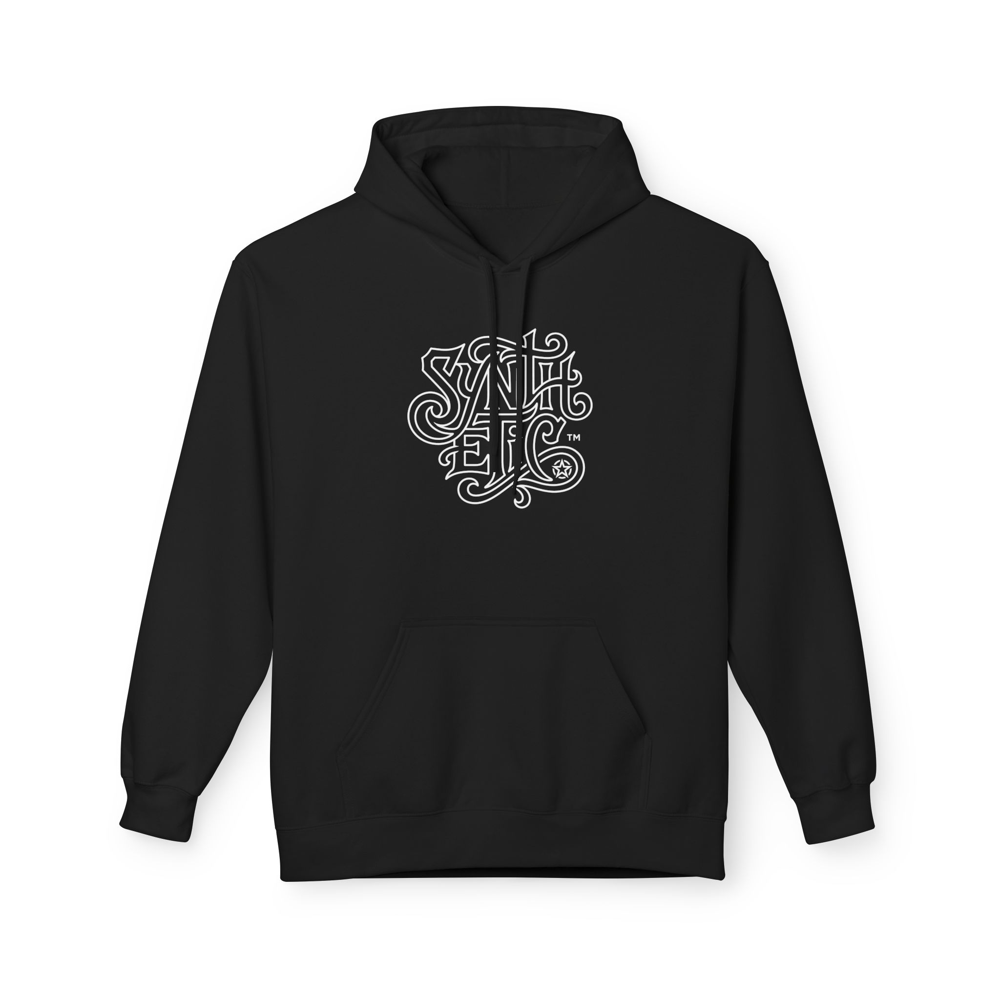 Synthetic™ Hoodie – Ornate Gothic Blackletter Art