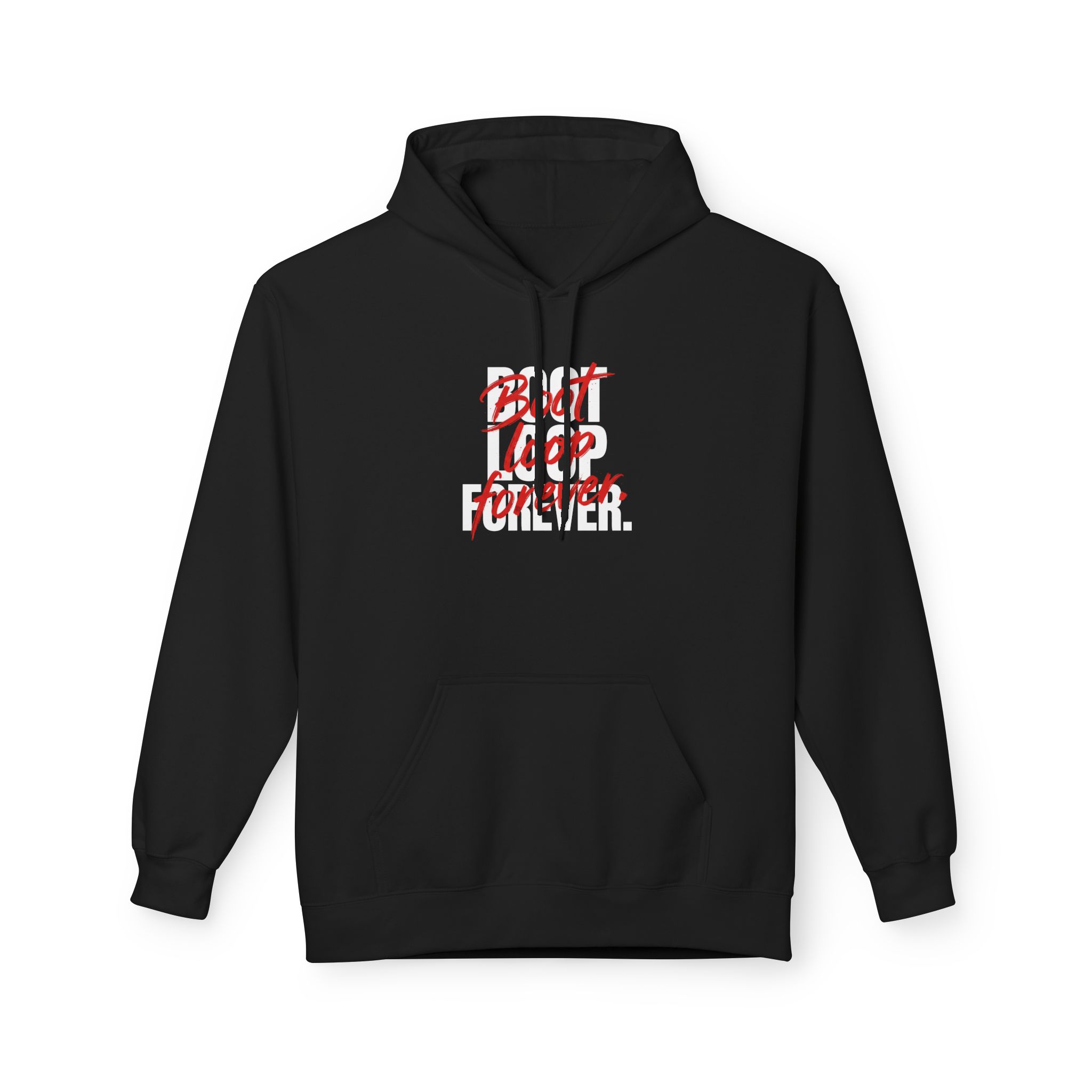 Boot Loop Forever Hoodie – Tech Humor Streetwear