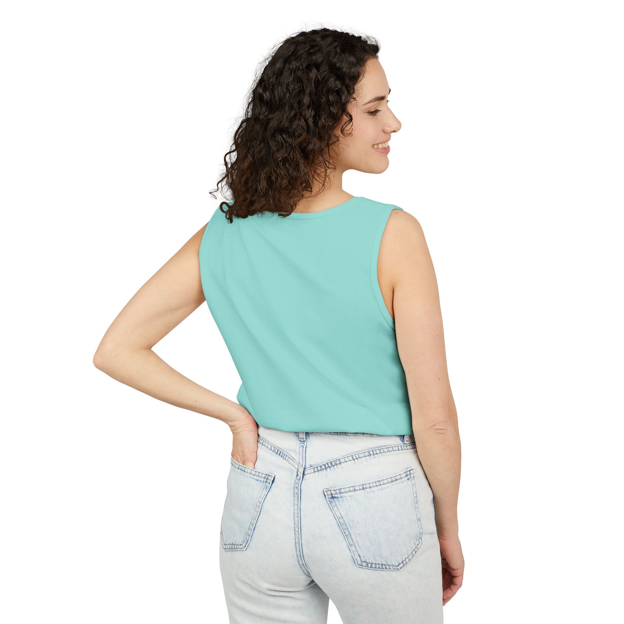 Steaming Mad Tank Top – Cartoon Anger Illustration on White - Image 16