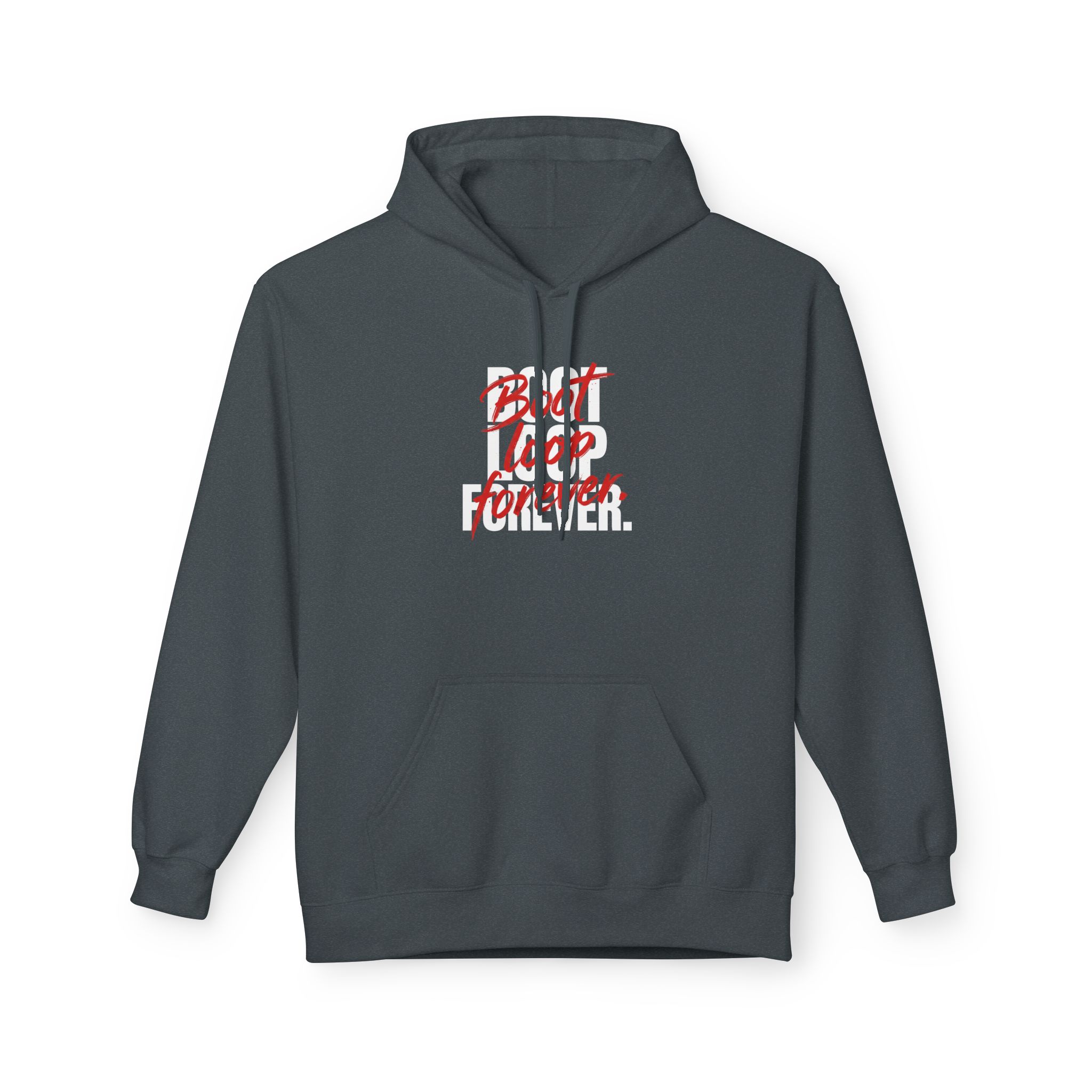 Boot Loop Forever Hoodie – Tech Humor Streetwear - Image 5