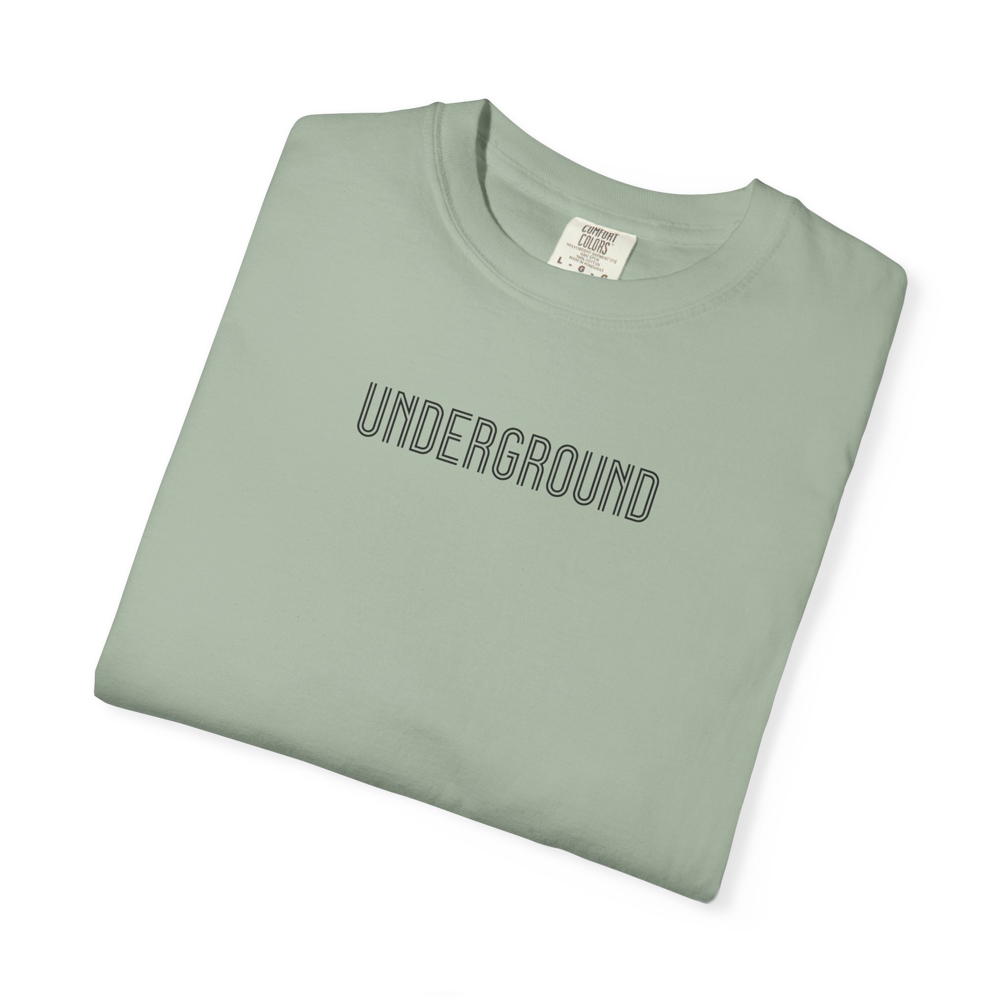 Underground Tee – Retro Art Deco Outline on White - Image 11