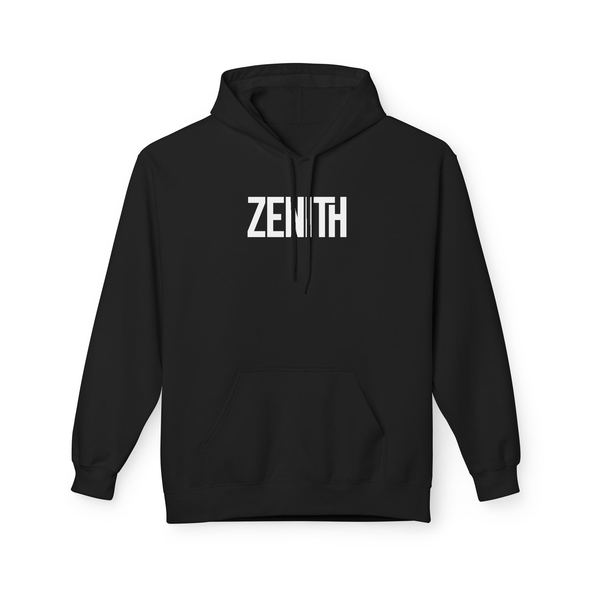 Zenith Blue Hoodie – Electric Cyan Peak Power Typography