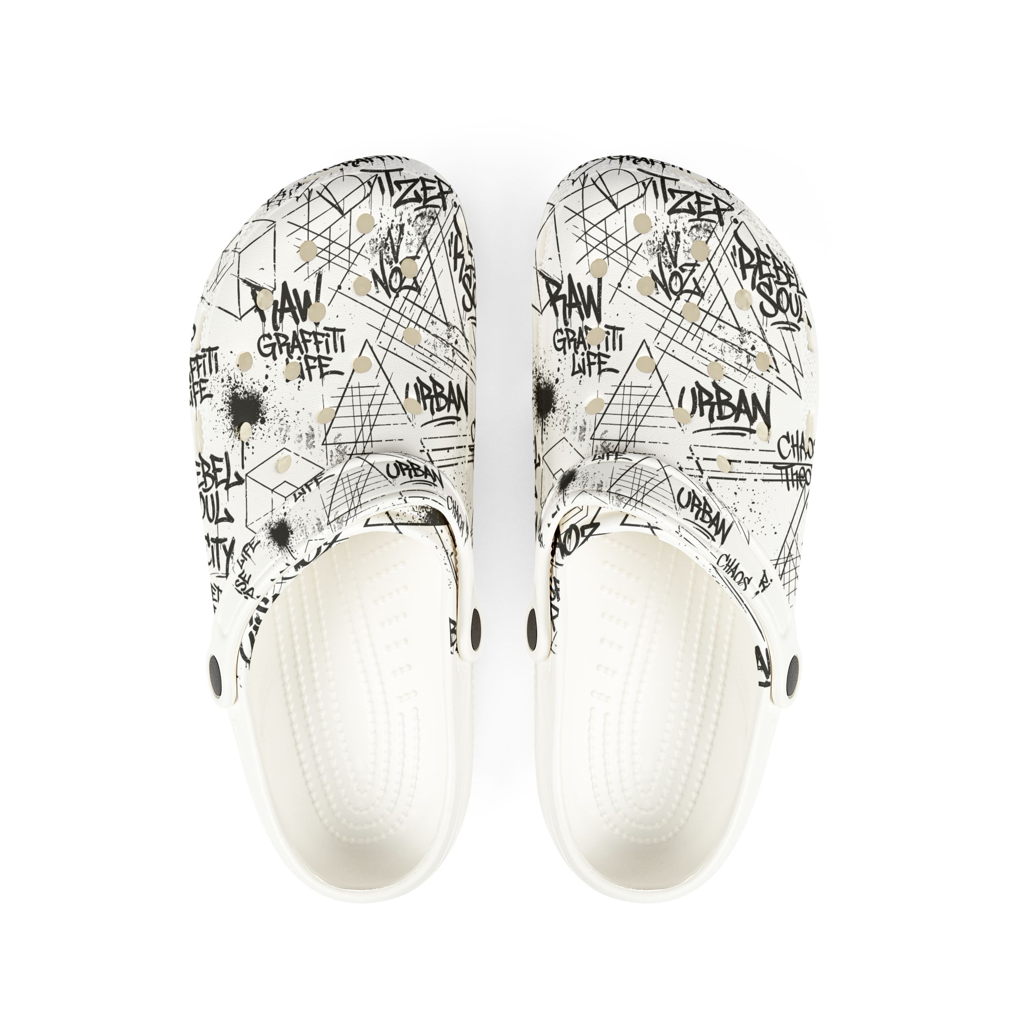 Urban Zenith Graffiti Collage EVA Foam Clogs