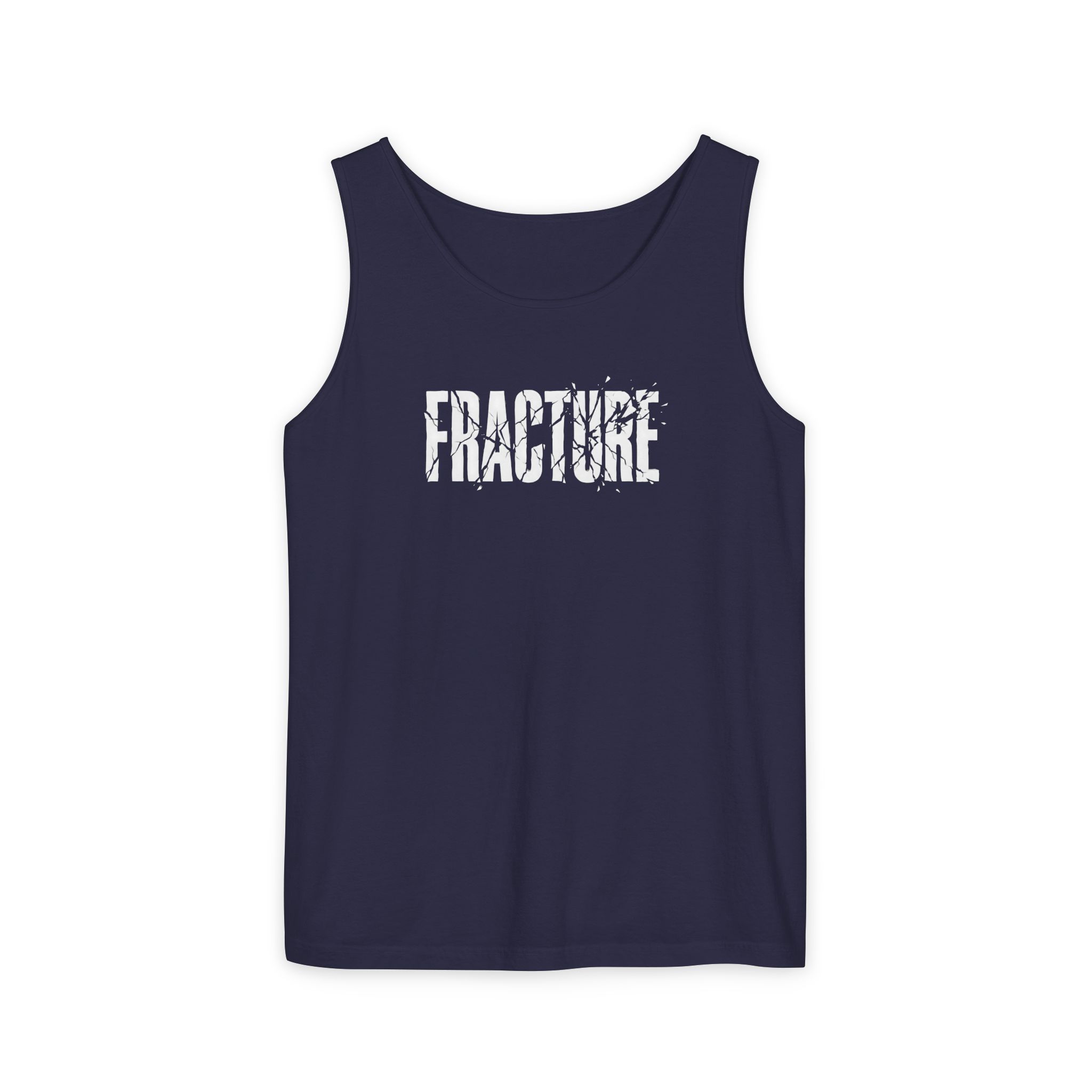 Fracture Tank Top – Shattered Typography Streetwear