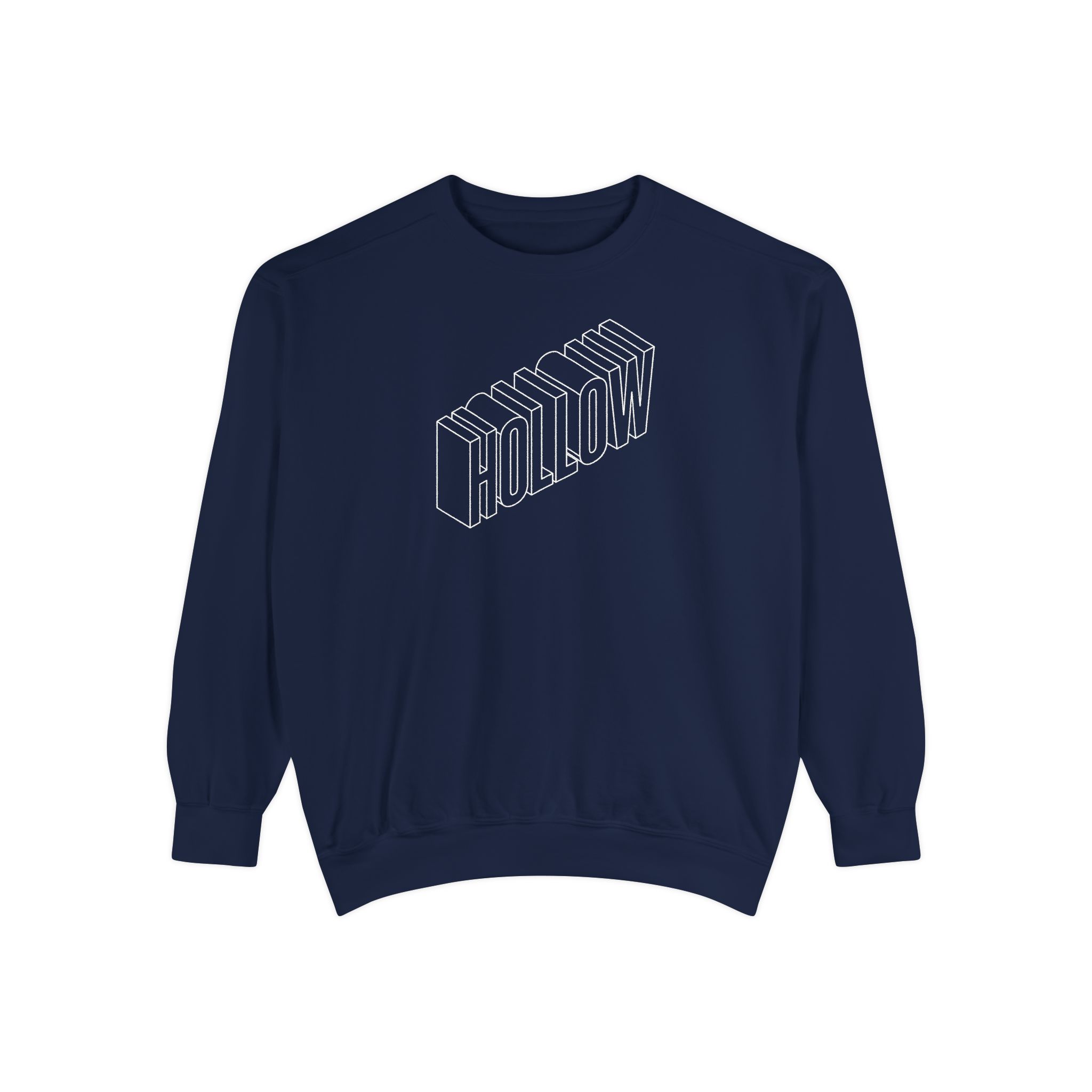 Hollow Sweatshirt – Isometric 3D Outline Lettering - Image 5