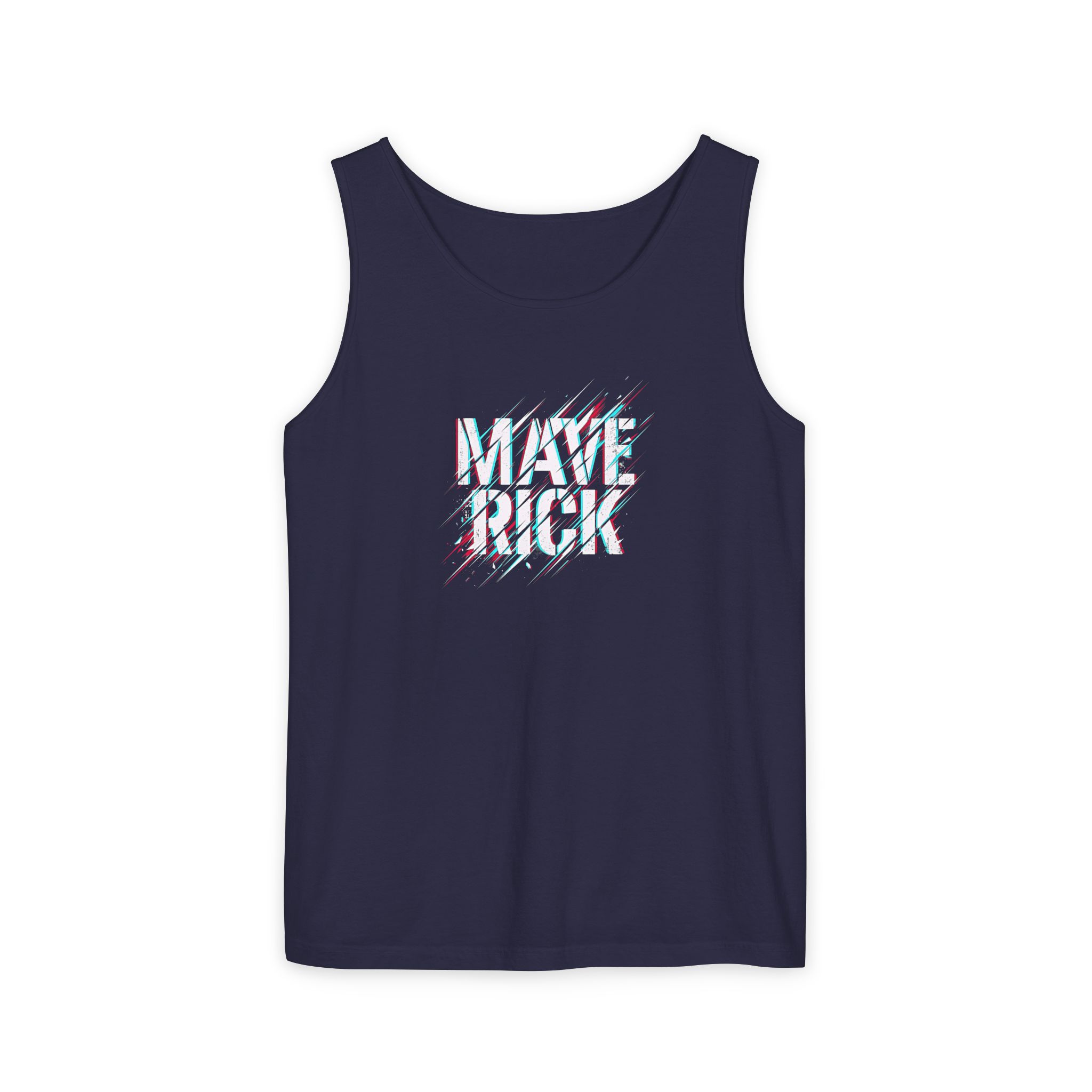 Maverick Tank Top – Glitch Speed Lines Streetwear