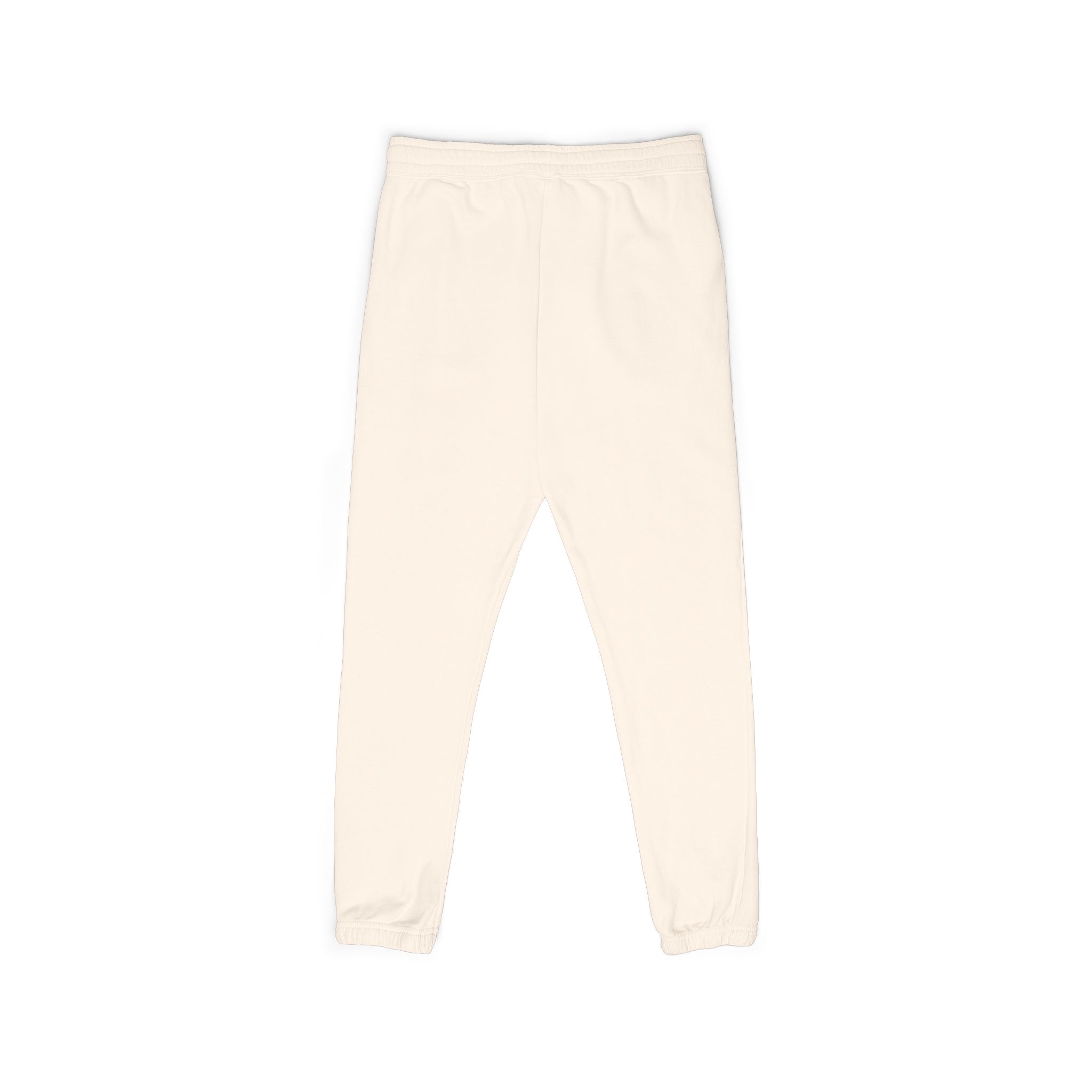 Ikigai Kanji Sweatpants – White Fleece Japanese Life Philosophy Leg Print - Image 2