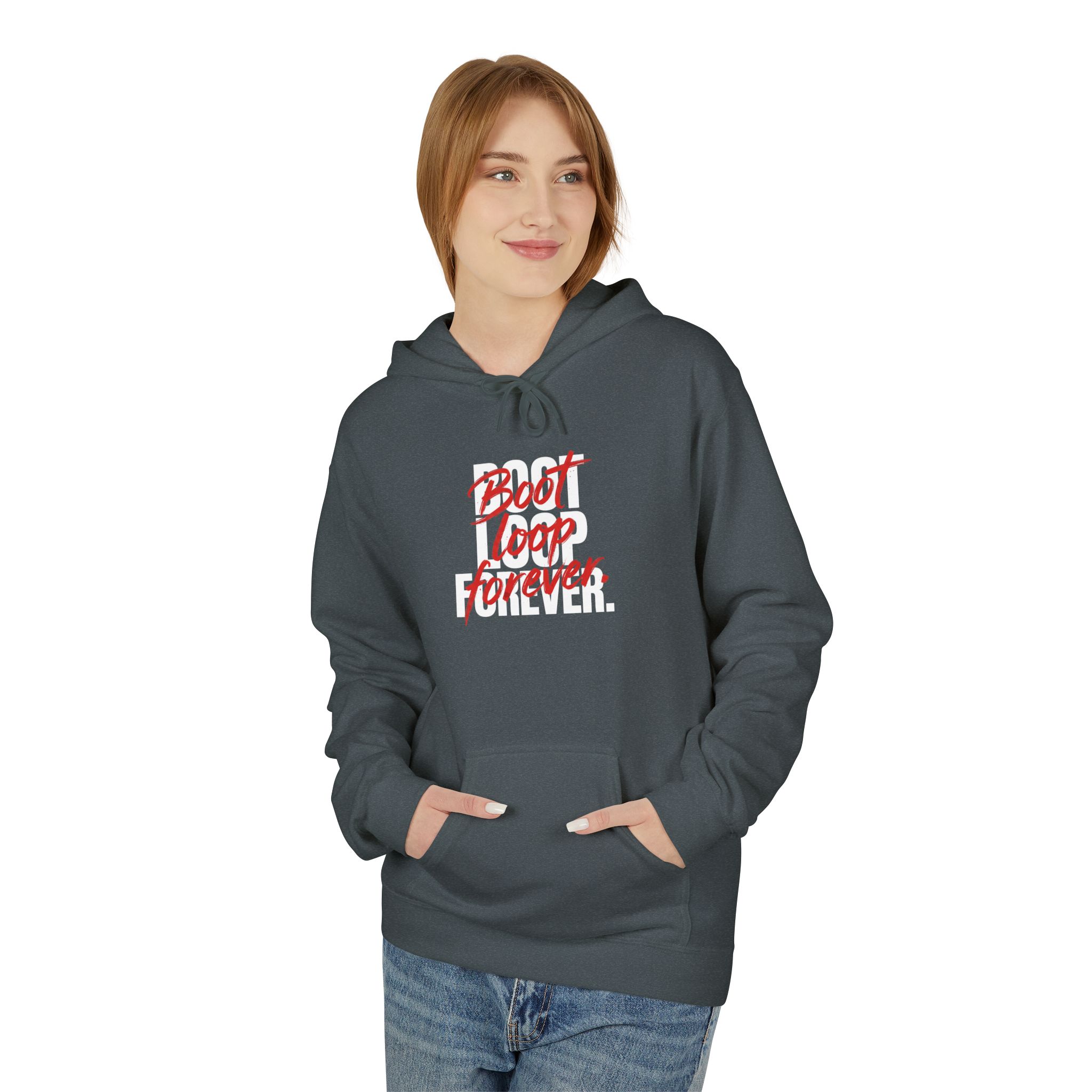 Boot Loop Forever Hoodie – Tech Humor Streetwear - Image 7