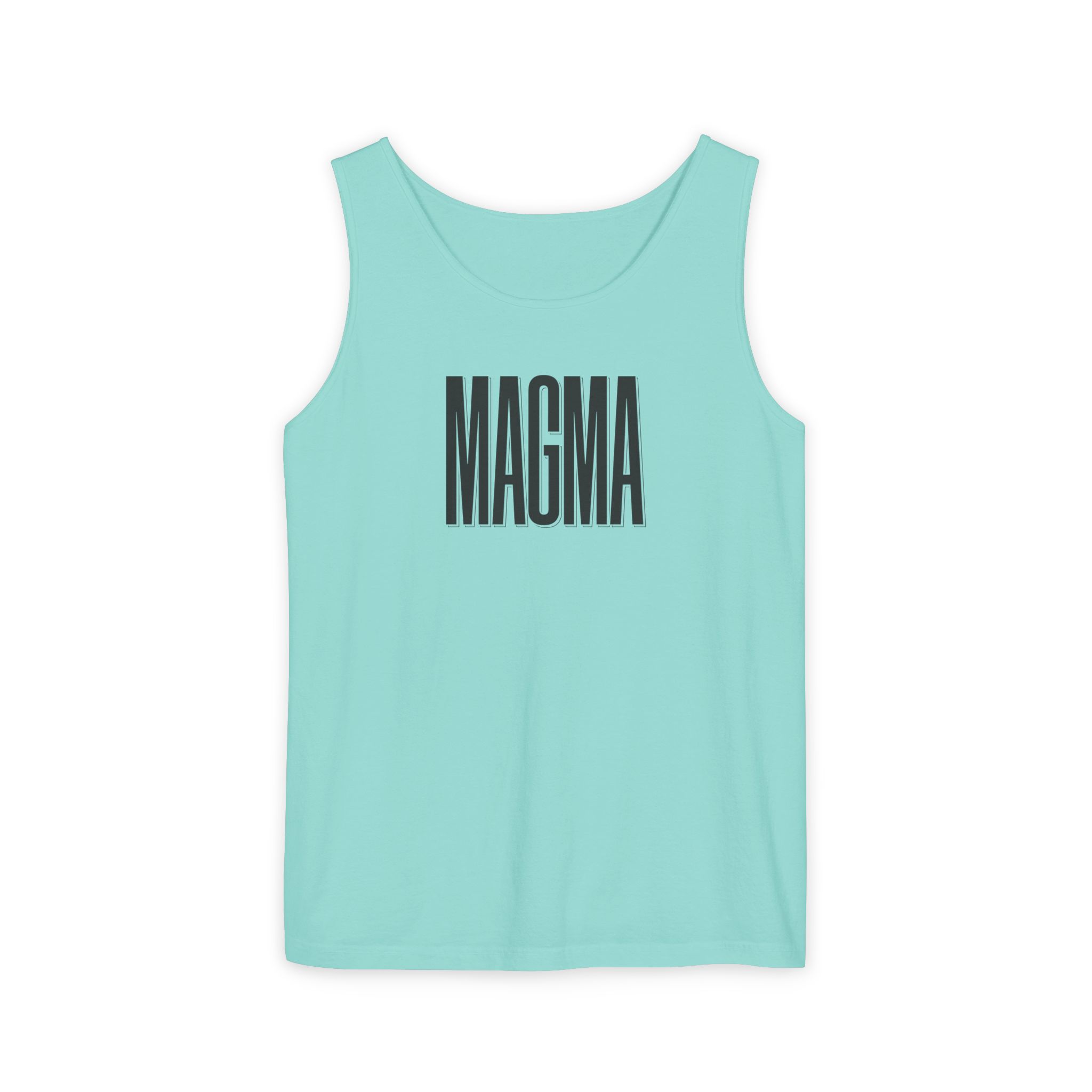 Magma Black Tank Top – Bold Shadow Type on White - Image 13