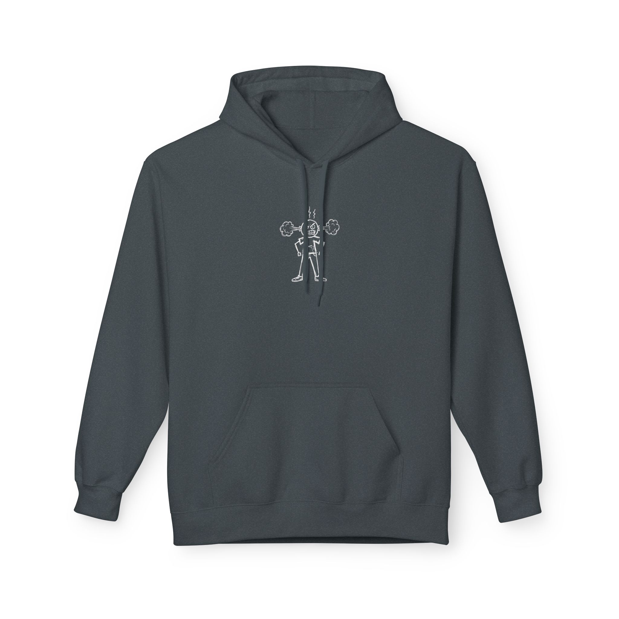 Steaming Mad Hoodie – Cartoon Anger Expression Art - Image 5
