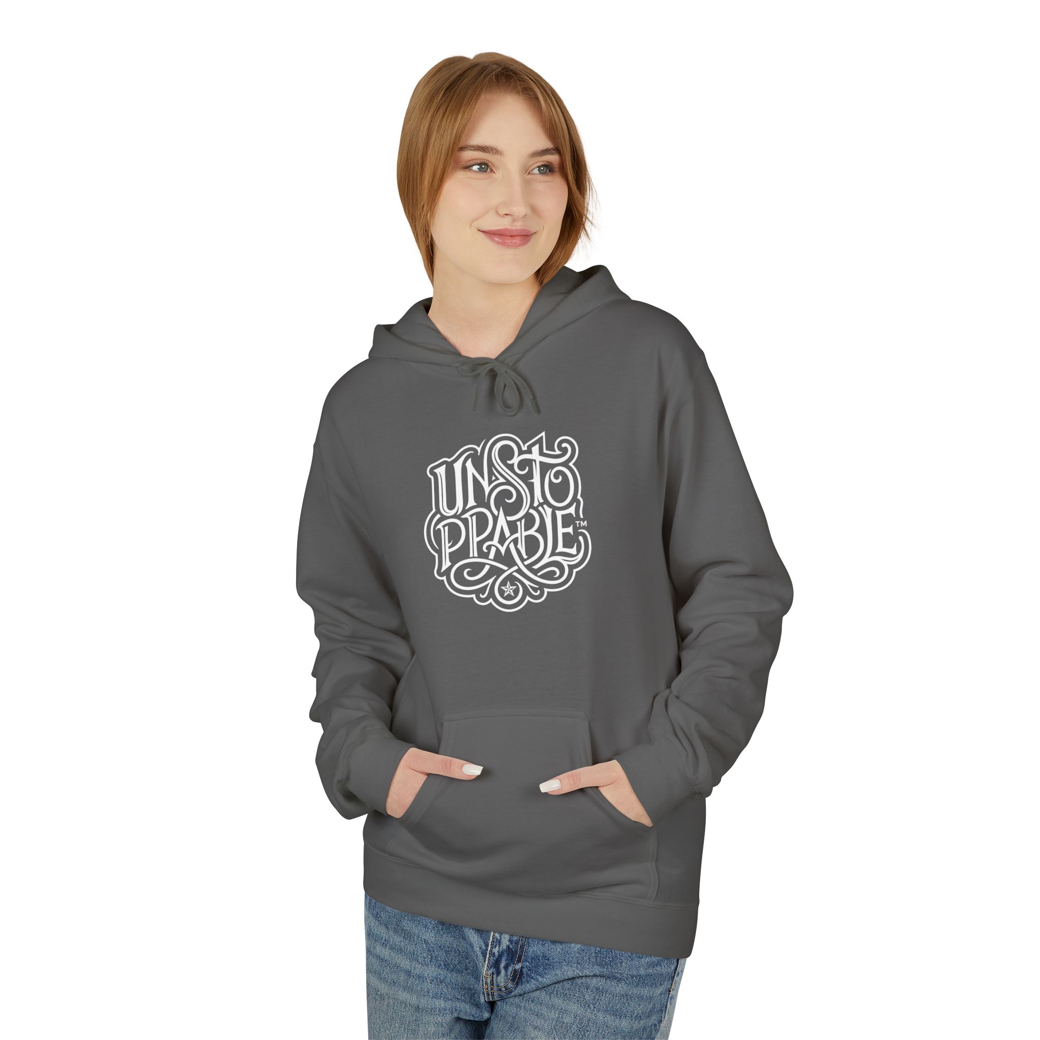 Unstoppable™ Hoodie – Gothic Blackletter Power Statement - Image 11