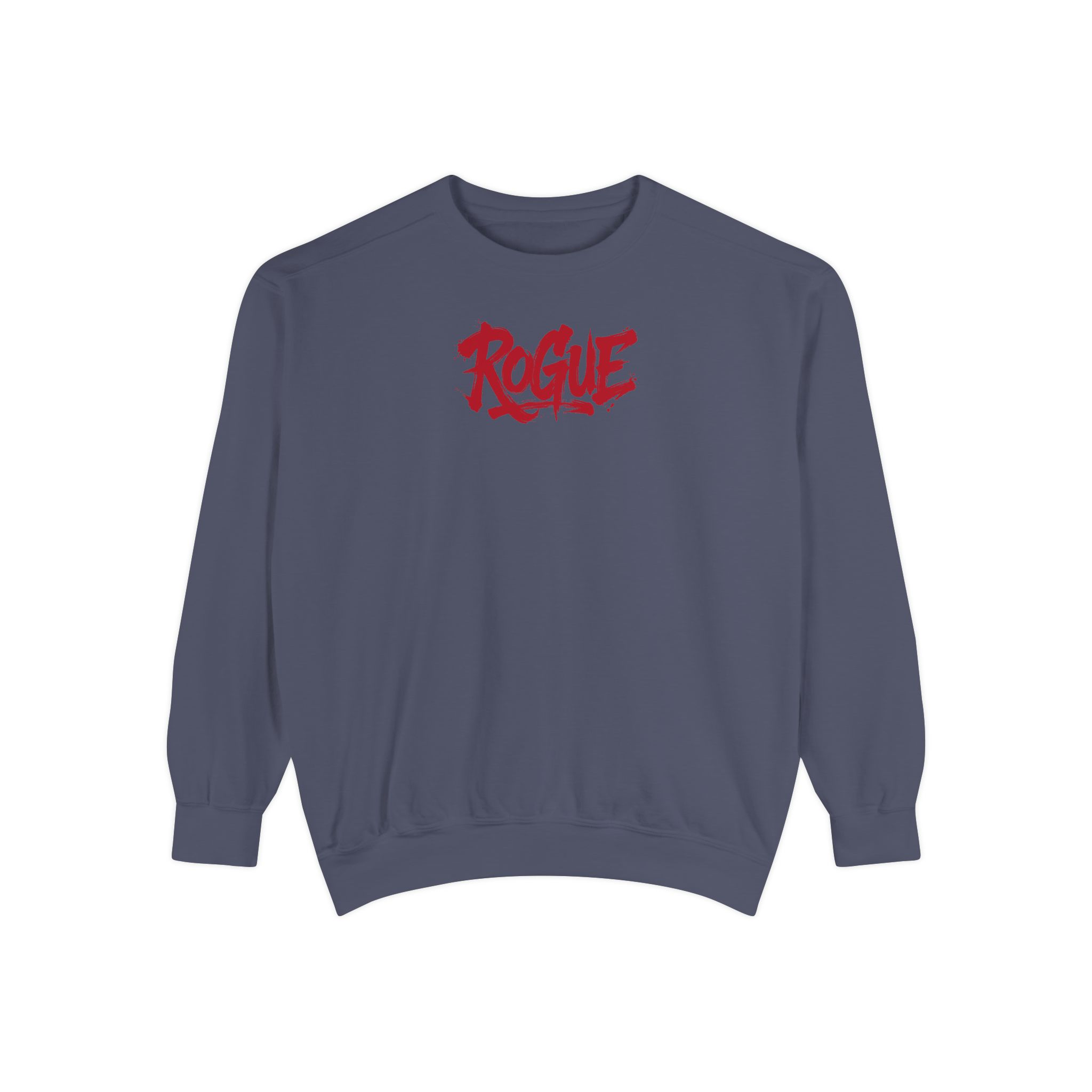 Rogue Sweatshirt – Red Grunge Brush Lettering Streetwear