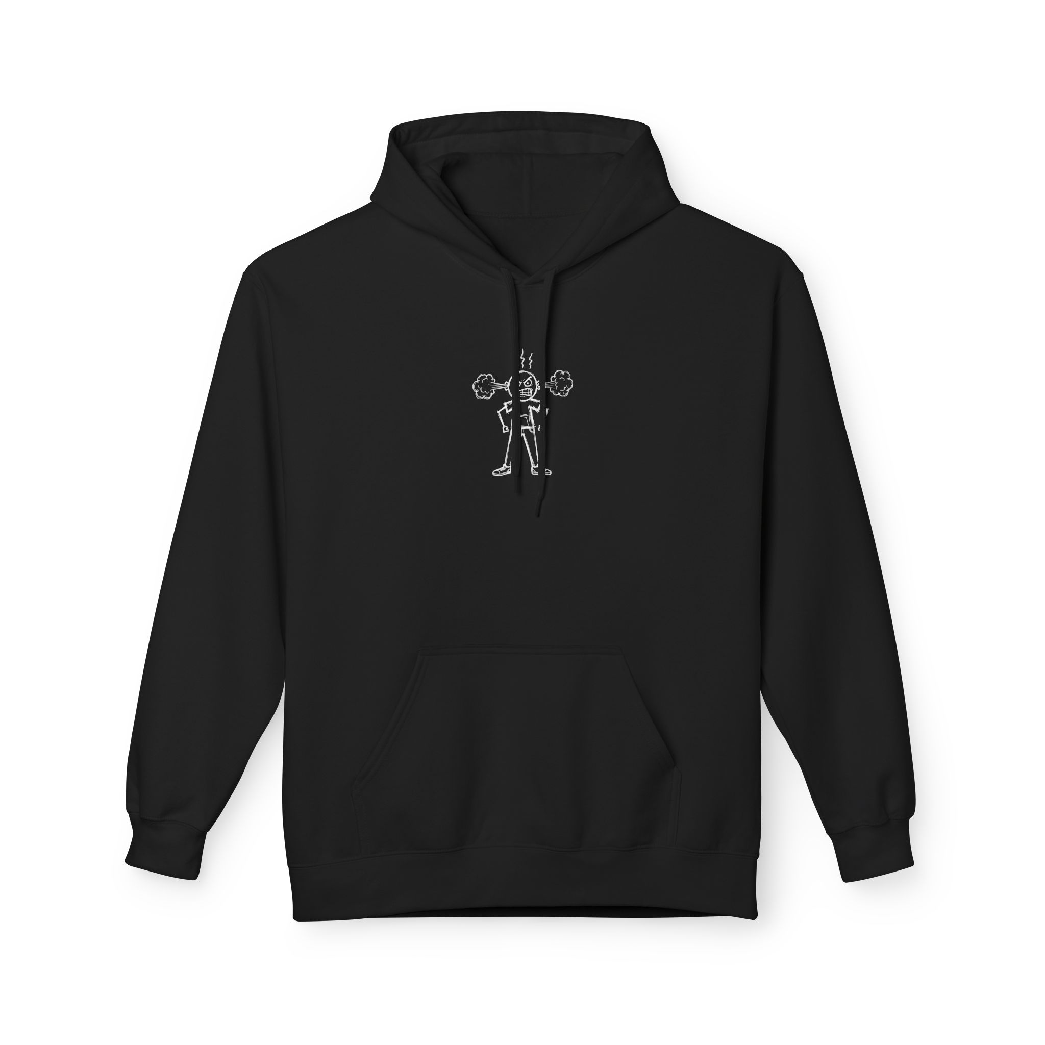 Steaming Mad Hoodie – Cartoon Anger Expression Art