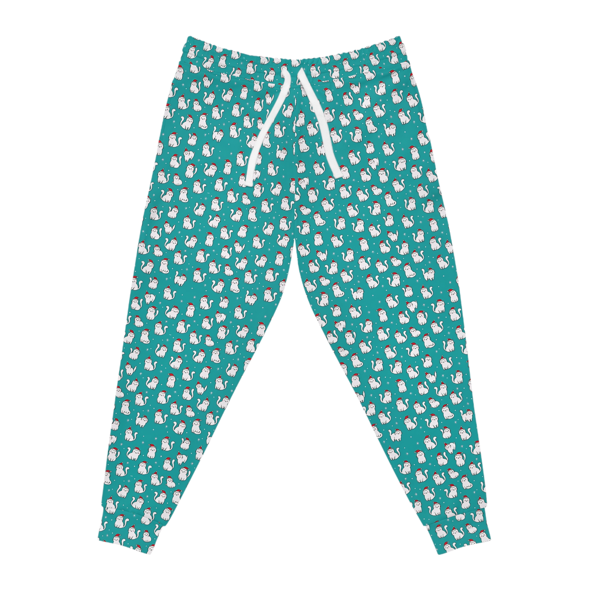 Meowy Christmas Cat AOP Holiday Joggers