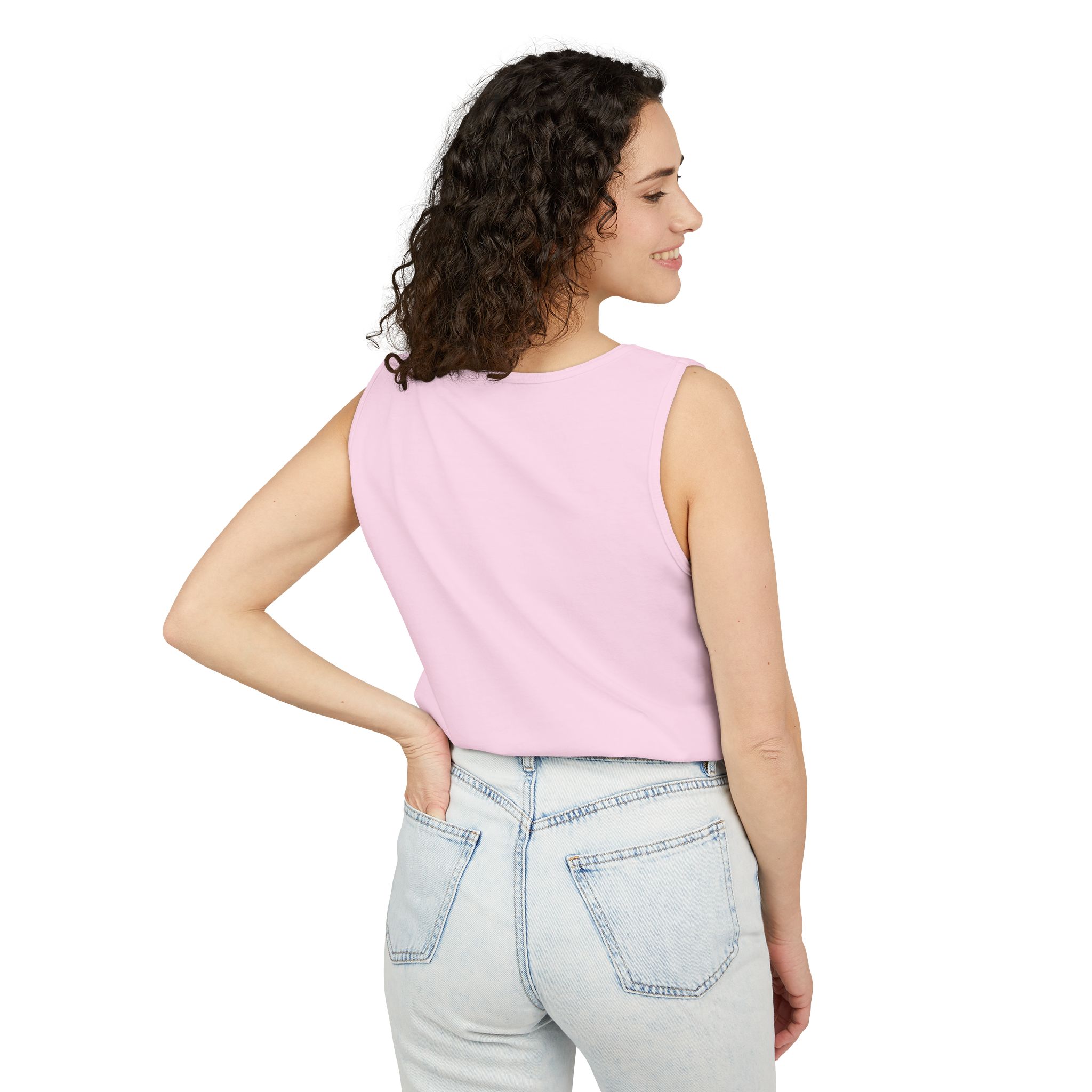 Certified Overthinker™ Sans-Serif Tank Top – Bold Black on White - Image 24