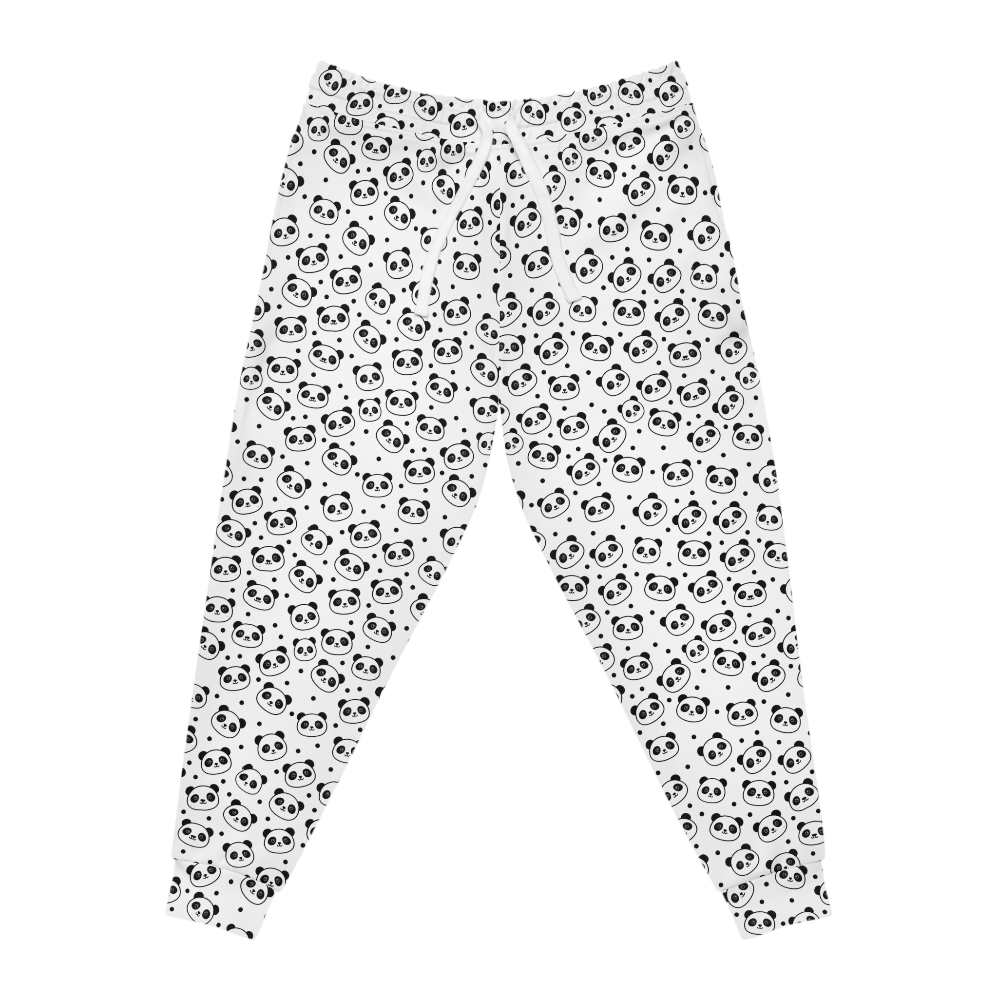 Kawaii Panda Face AOP Athletic Joggers