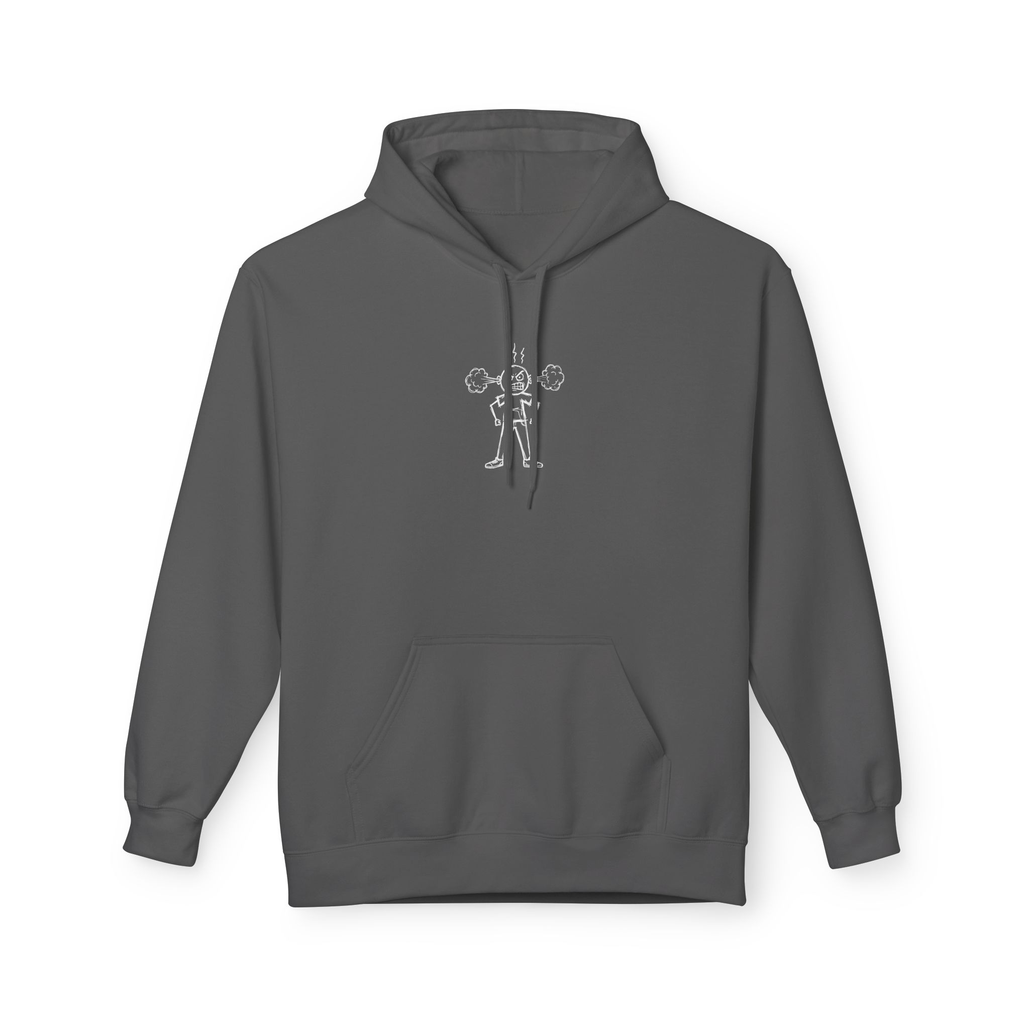 Steaming Mad Hoodie – Cartoon Anger Expression Art - Image 9