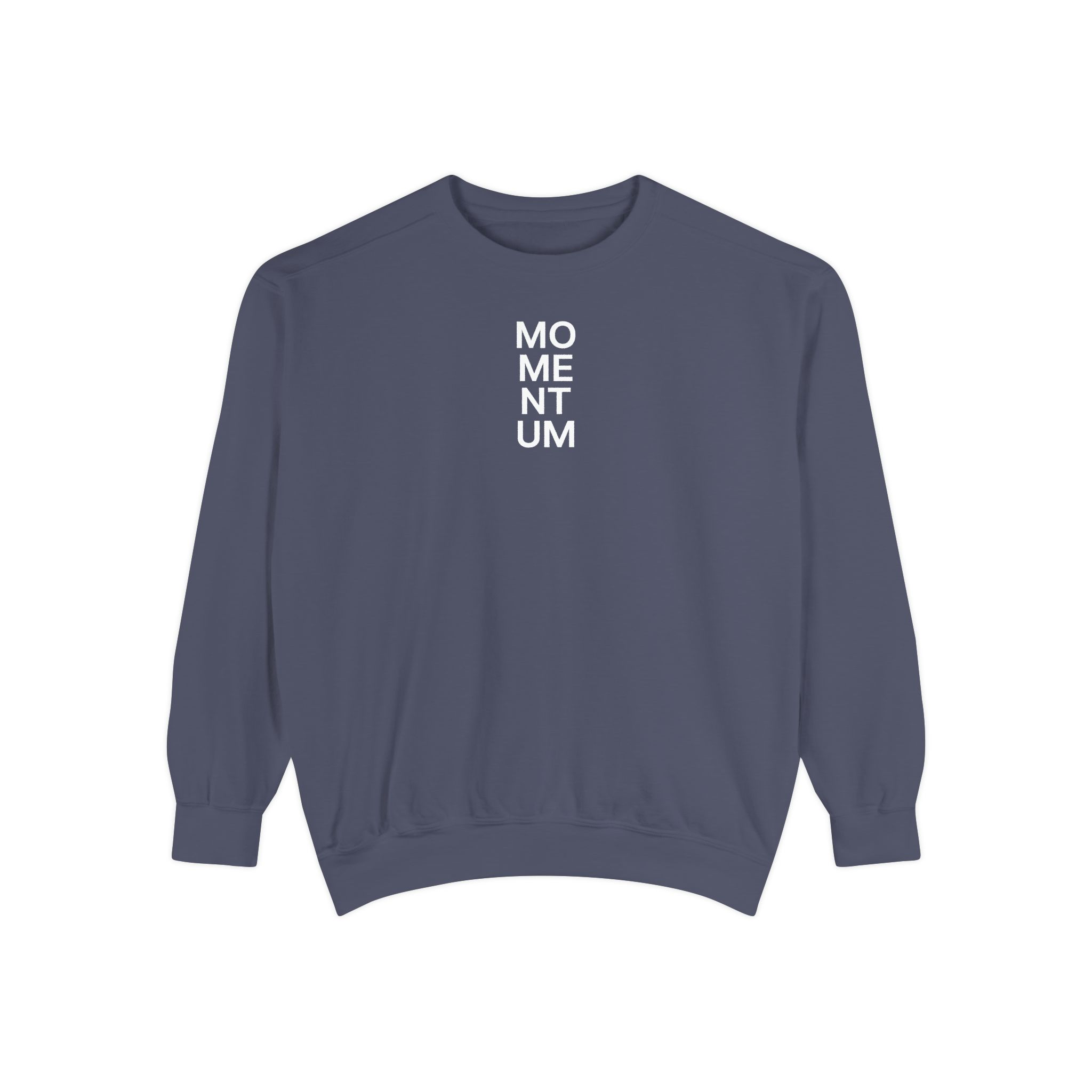 Momentum Sweatshirt – Bold Stacked Sans-Serif Typography