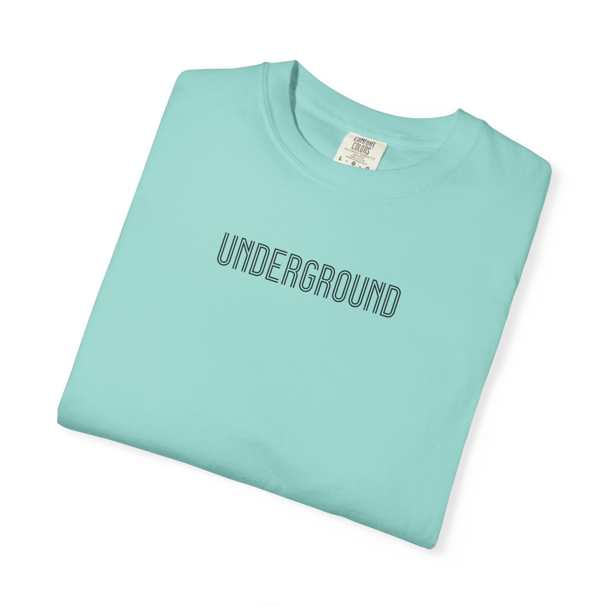 Underground Tee – Retro Art Deco Outline on White - Image 15