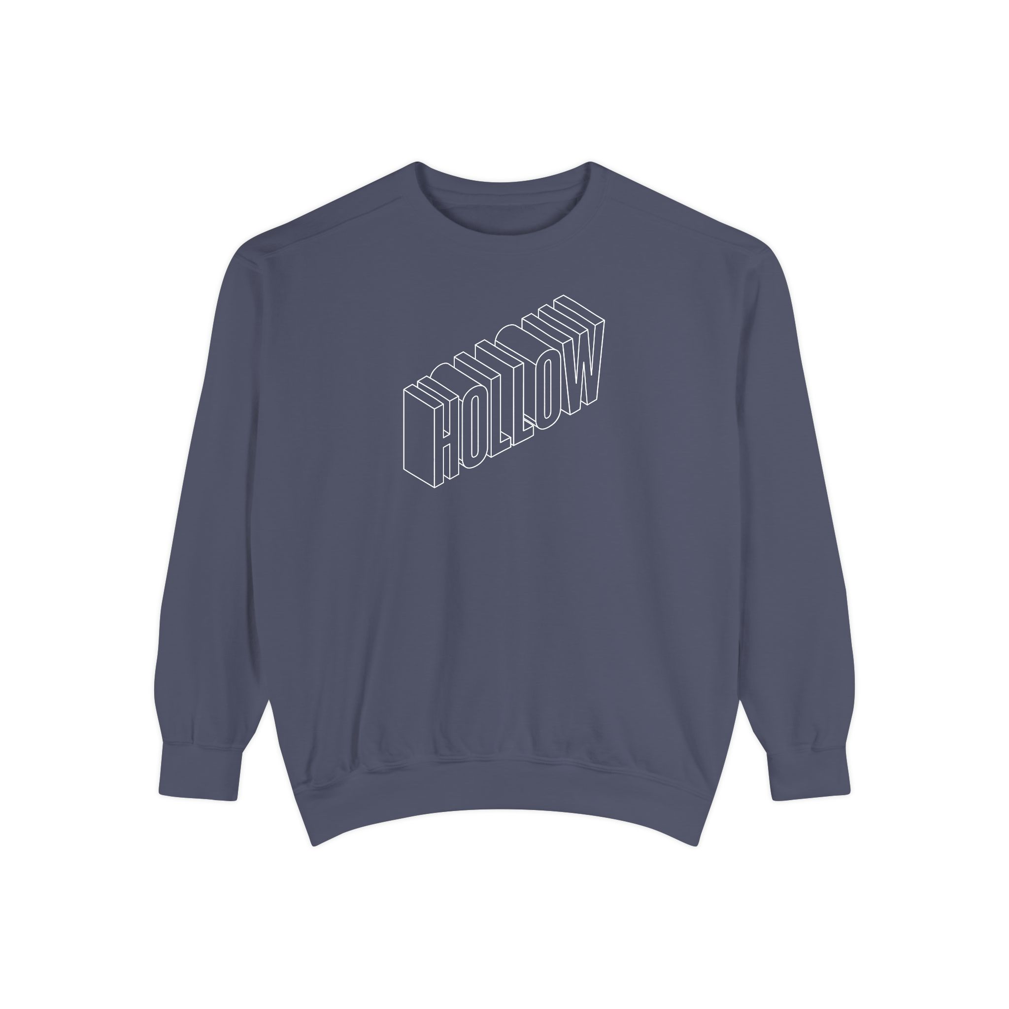 Hollow Sweatshirt – Isometric 3D Outline Lettering